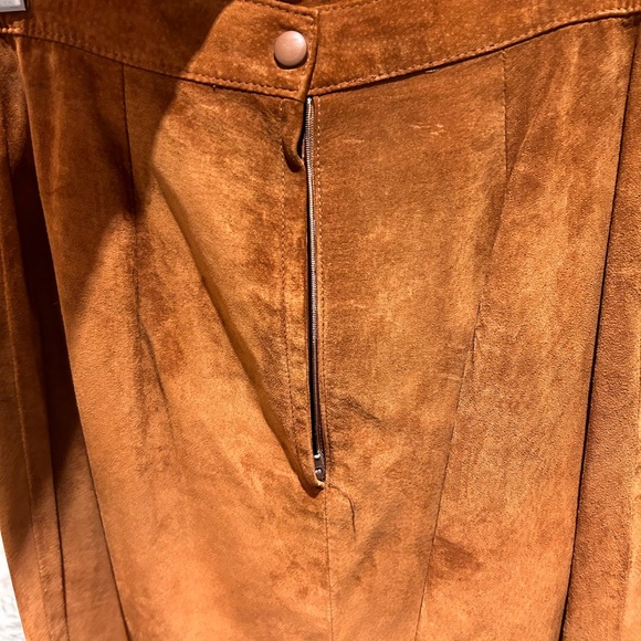 Danier Genuine Leather fringe long skirt - Picture 4 of 5